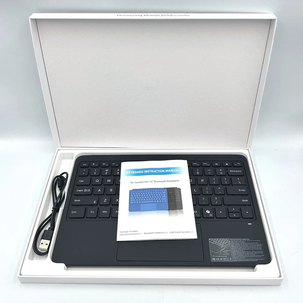 Surface Pro Tablet Ultra Thin Keyboard for Surface‎ Pro 12 Black NEW